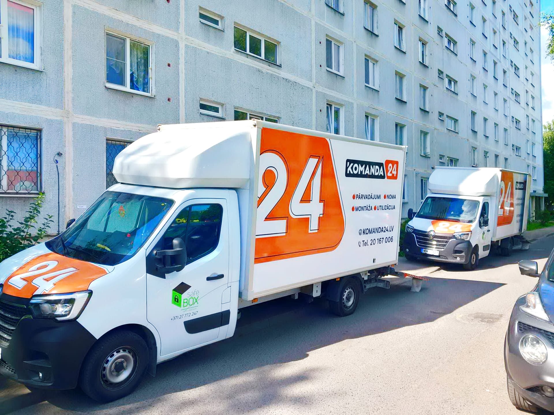 Pārcelšanās serviss Rīgā, Transporta pakalpojumi